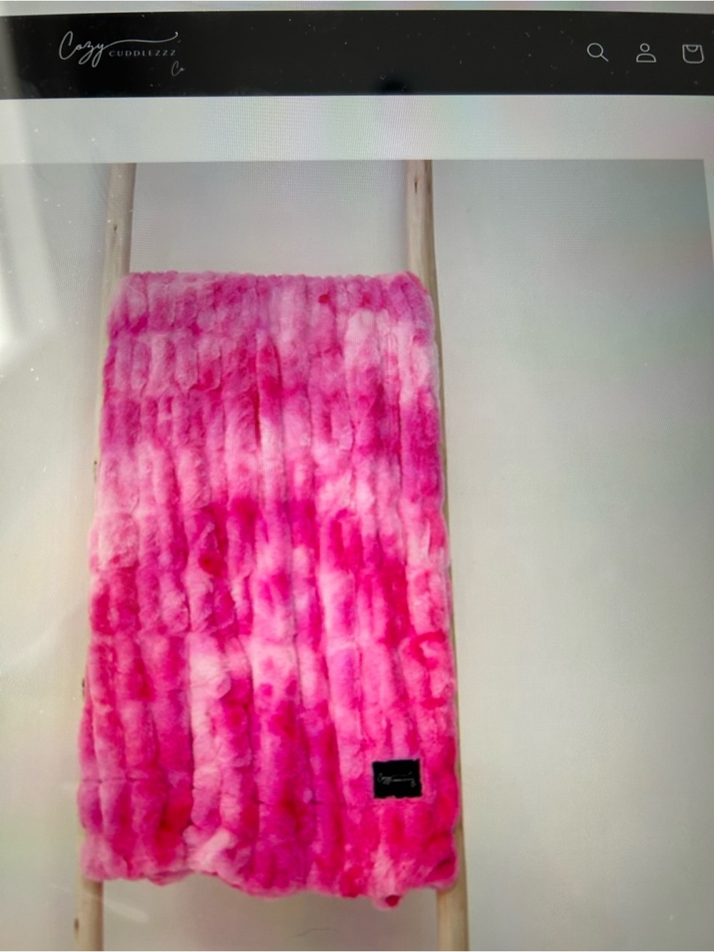 Cozy Cuddlezzz Minky Blanket. Tickled Pink New